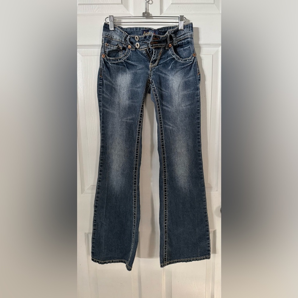 Women’s Jr Angels Boot Cut/Flare Blue Jeans Size 7